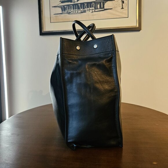 RIVE GAUCHE large tote bag in smooth leather - Picture 4 of 11